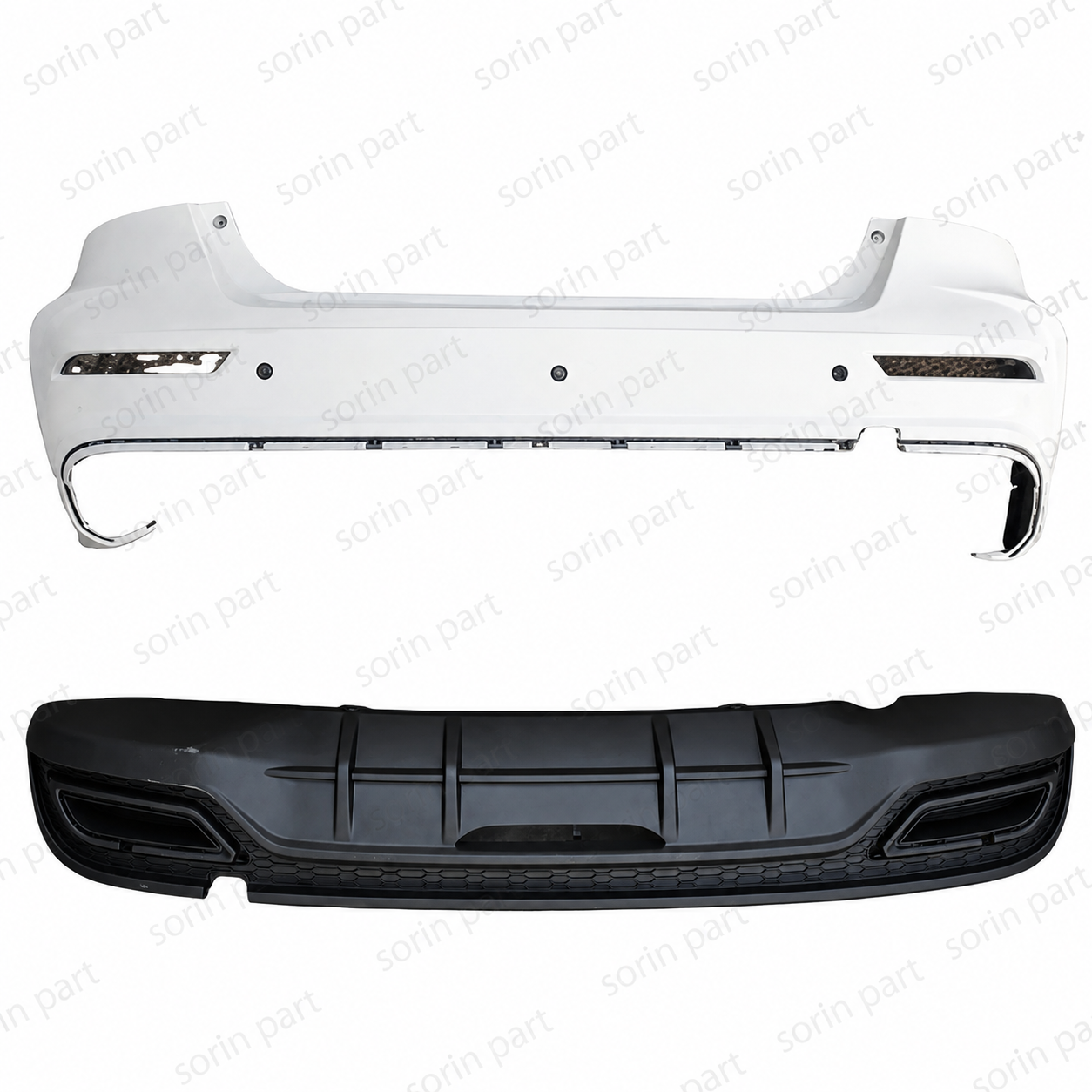 سپر عقب آریزو ۵ FL سفید (بالا و پایین)